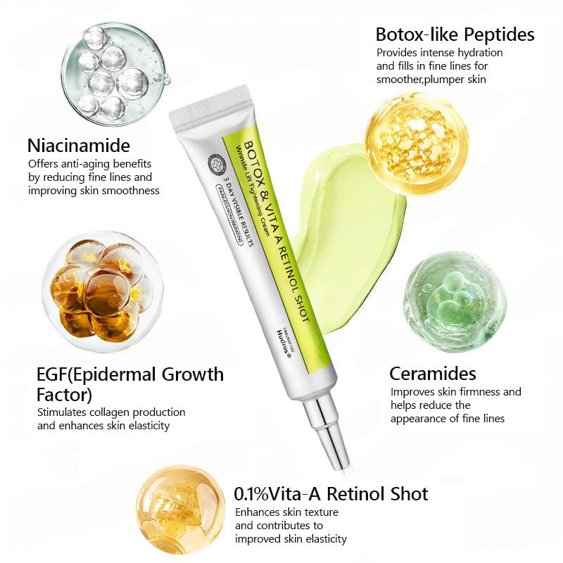 👩🏼‍⚕️ Hudros® Botox & Vita-A Retinol Shot Wrinkle-Lift Tightening cream - Last Day Promotion 70% OFF