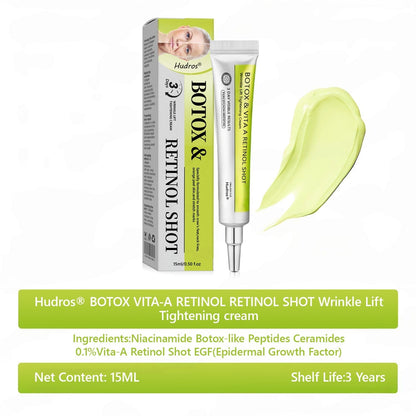 👩🏼‍⚕️ Hudros® Botox & Vita-A Retinol Shot Wrinkle-Lift Tightening cream - Last Day Promotion 70% OFF